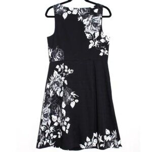 Talbots rsvp Floral Print Bateau Neck Dress